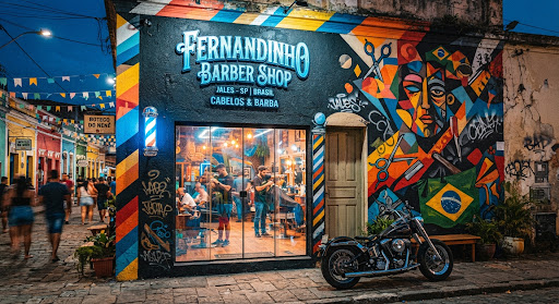 Fachada do Fernandinho Barber Shop no Jardim América em Jales SP